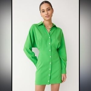 & other stories green shirt dress